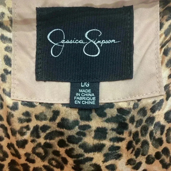 🆕Jessica Simpson Blush Sherpa-Trim Anorak Long Jacket L🆕 - Picture 13 of 16